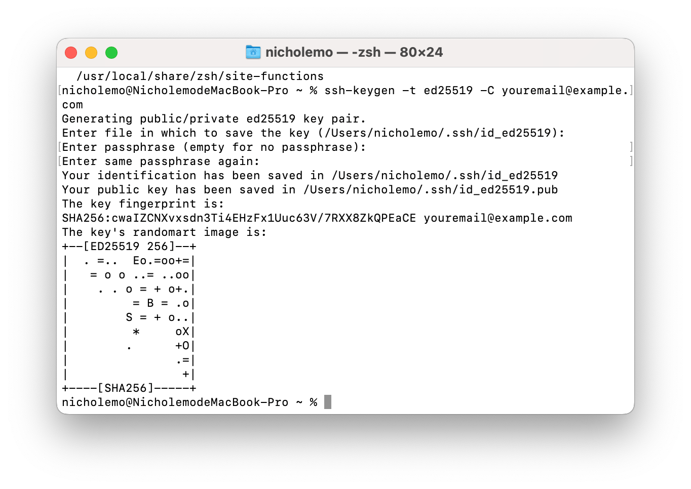 生成 SSH key